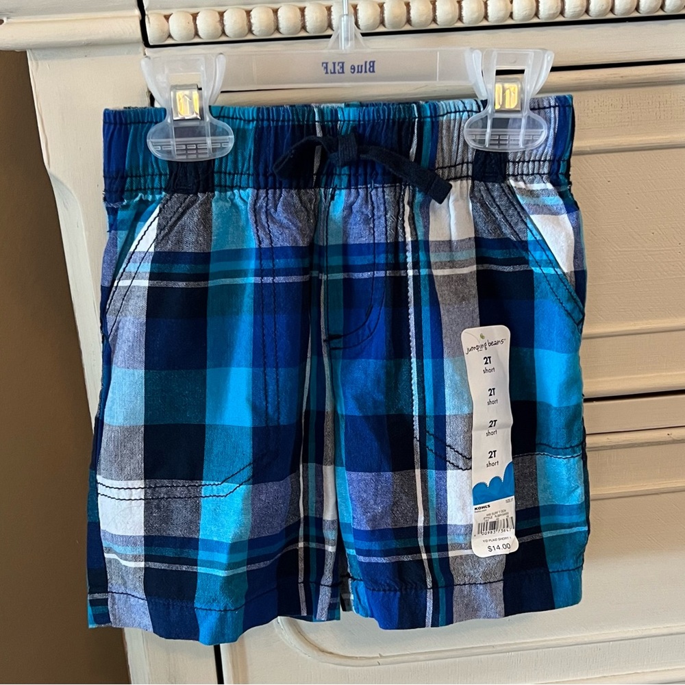 NWT Toddler Boys Plaid Shorts